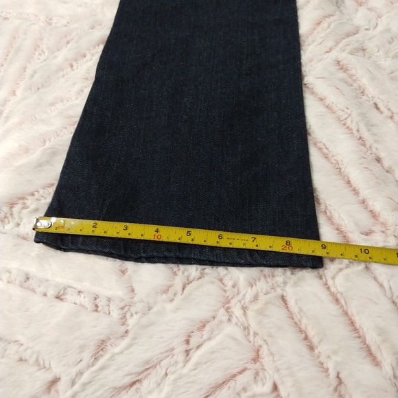 Anchor Blue Junior's Size 9 Regular Lilac Flap Pockets Dark Blue Bootcut Jeans - Picture 13 of 14